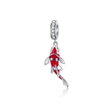 China 925 Sterling Sliver Fashionable Custom Size Daily Fish Costumes Unfading Pendant For Gift for sale