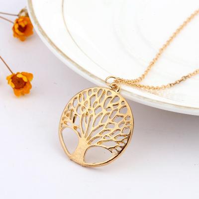 China Amazon Religious Popular Tree of Life Pendent Hollow Wishing Tree Personalize Necklace for sale