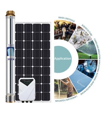 China Irrigation Farming Irrigation and Farming 48V High Lift Solar Water Pump for Energy Saving Good Submersible Pump for sale