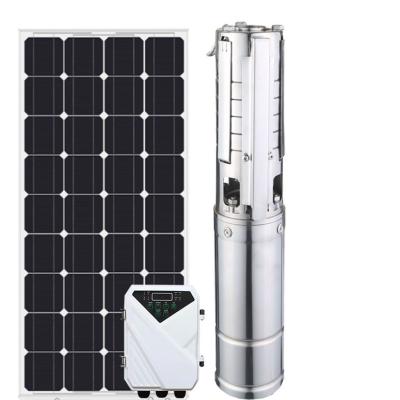 China Promotional DC48V Agricultural Irrigation Brushless Photovoltaic System Pumping Stainless Steel Solar Water Pump for sale