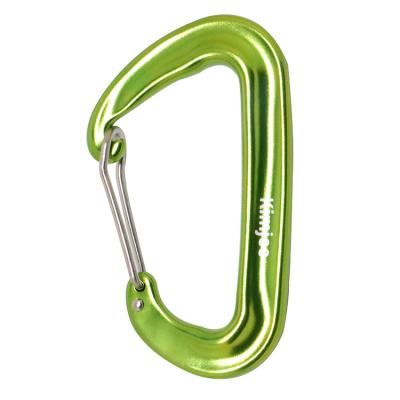 China Wholesale Popular Sales Promotion Lightweight 7075 Aluminum Carabiner D Shaped Wiregate Carabiner Hook For Hammock for sale