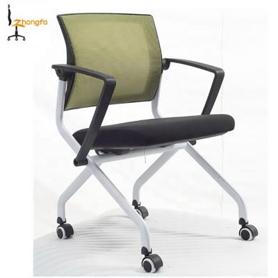 China Mesh Chair Wholesale Mesh Conference Office Meeting Room Four Leg Stackable Chair for sale