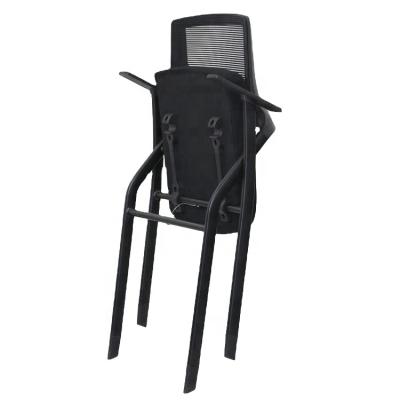 China Collapsible Collapsible Mesh Meeting Back Venue Chairs with Arms for Sale, Meeting Lobby Chair for sale