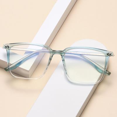 China Hot Selling Blue Light Fashion TR90 Metal Legs Computer Workout/Mounts/Recycling Anti Frames Optical Metal Optical Frames for sale