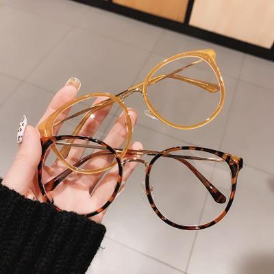 China Reading / Decoration Fashion Designer Metal Frame Glasses Oval Glass Frames For Eye Glasses for sale