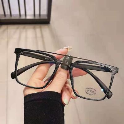 China 2022 fashion TR90 glasses reading/decoration glasses frames double bridge glasses frames retro vintage glasses for sale