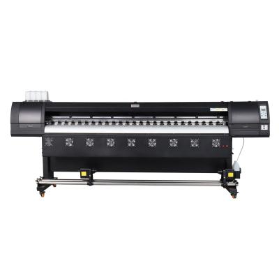 China Indoor outdoor advertising 2.6m eco solvent digital cable banner printing machine with double printheads for sale