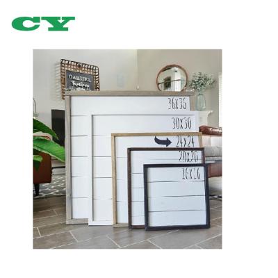 China Wooden Shiplap Garland Frame Wall Decor Garland Shiplap Frame for sale