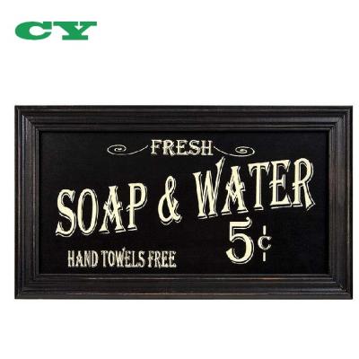 China Bath Advertising Wall Art Sign Ohio Wholesale Wooden Vintage Bath Advertising Wall Art Sign for sale