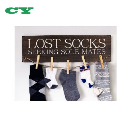 China Lost Socks Sign Laundry Room Decorative Wooden Lost Socks Sign for sale