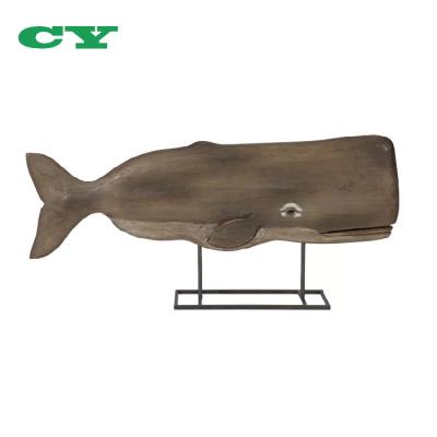 China Home Decorative Wooden Whale Whale Silhouette Vintage Wooden Silhouette for sale