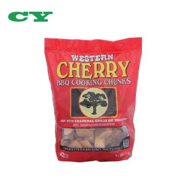 China Cherry Cooking Wood Chunks Dustproof BBQ Smoking Chips for sale