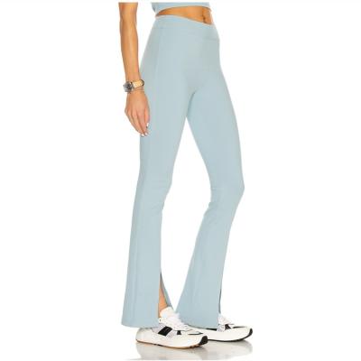 China New Fashionable Light Blue Special Fitness Legging Tight Breathable Girls Design Yoga Pants Workout Gym Women OEM Yoga Leggings For Men for sale