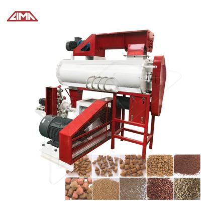 China 3000-4000kg/h Plant Feed Puffed Pellet Making Fish Feed Pellet Extruder Machine Pellet Fish Feed for sale