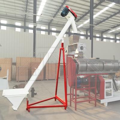 China Grain Corn Plant 100-1500KG/H Flexible Animal Feed Processing Line Wheat Mixing Raw Material Input Screw Conveyors Price Te koop