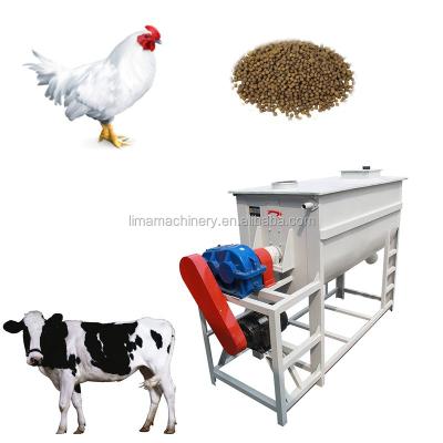 Κίνα 1000KG/batch Factory Chicken Feed Processing Machinery Equipment Horizontal Poultry Feed Mixer προς πώληση