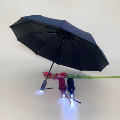 China Contemporary Led Automatic Foldable Umbrella Sunshade Business Umbrella Multifunctional Umbrella for sale