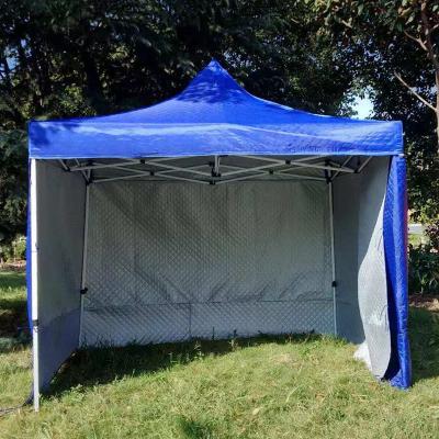 China Waterproof Heat Insulation Material Tent Cold Proof Heat Insulation Cotton Filled Inside Outdoor Folding Gazebo Tent 3x3 Water Proof Steel Cold Proof Heat Insulation for sale