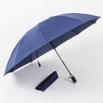 China Good Quality Double Swivel 3 Folds Full Automatic 10k Business Umbrella for sale