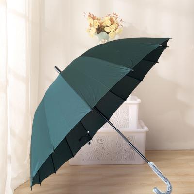 China Large Size High Quality Straight Umbrella 16 Ribs Colorful Hanging Umbrella for sale