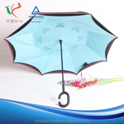 China Long Umbrella Innovative Products For Sale OEM Auto Open Japanese Technology Inverted Umbrella for sale