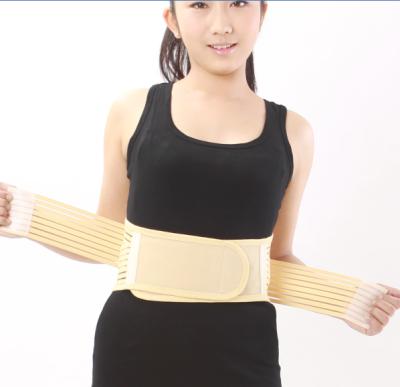 China 2018Now Posture Nylon Elastic Neoprene Adjustable Double Pull Lower Back Support Belt Brace Pain Relief Band for sale