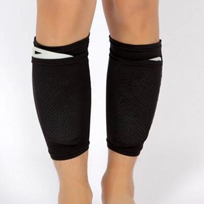 China Teens Nylon Football Shin Guard Socks Compression Sleeves With Pocket Can Put Shin Guards for sale