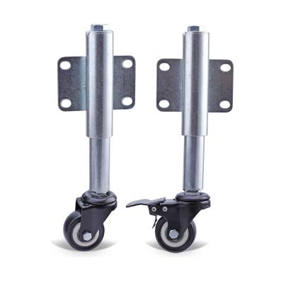 China Damping Spring loaded gate casters Wheel Apply to Uneven Ground for sale