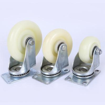 China Wholesale Light Duty White Nylon Furniture Mini Caster for sale