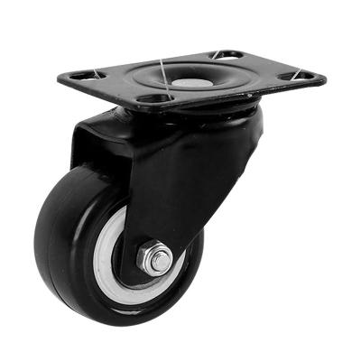 China 1.5/2 Inch No Brake Swivel PU Casters Wheel for sale