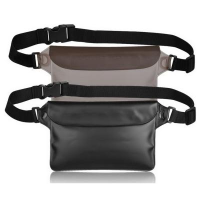 China Water Proof Waterproof Cell Phone Bags Fanny Pack Cell Phone Pouch PVC Waist Bag Clear Waist Bag PVC Dry Bag For Swimming for sale