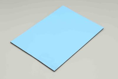 China Sky Blue Indoor Acp Sheet Building Decoration 4MM Outside Wall Cladding 48in X 96in for sale