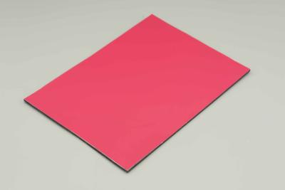 China Roze Rood Antibacteriële PE Aluminium Composite Panel Interieur Muurpaneel 244cm Te koop