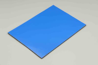 China Zeeblauw PE Aluminium Composite Panel 4x8 Platen 4MM Constructie Gebouw Buitenmuren Te koop