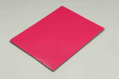 China Fuchsia Pvdf Coated Aluminium Sheets Gallaries Exhibition Pvdf Coating Acp Composite Panel for sale