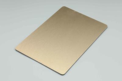 China Eco Friendly Copper Brushed Aluminium Composite Panel Waterproof Glossy Acp Sheets for sale