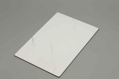 China Tipo de mármol JAZZ BLANCO Panel de hoja de acp exterior personalizado 3 mm 4 mm espesor acp revestimiento para casas / edificios piel de aluminio 0,18 mm en venta