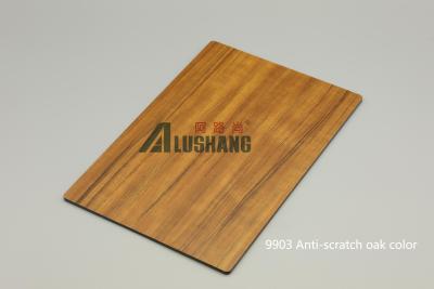 China Exceptional Heat Insulation Wood Grain  Aluminum Composite Panel For Energy Efficiency for sale