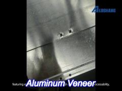 unconventional size flexure plate curved type aluminium veneer fluorocarbon coated anti static exter