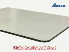 white exterior acp sheet panel customized 3mm 4mm thickness acp cladding for houses / building