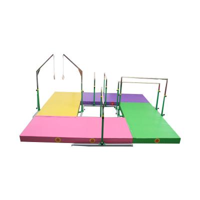 China Sale of adjustable or movable children's gymnastics equipment combination fo for sale