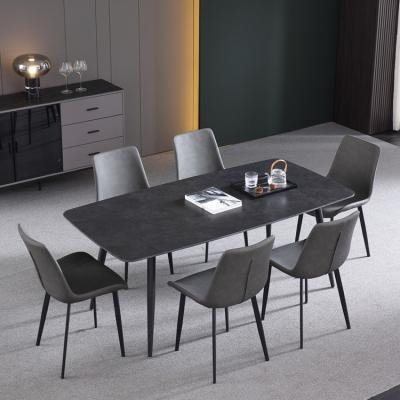 China Household Dining Table And Chair Leg Contemporary Steel Dining Table And Chair for sale