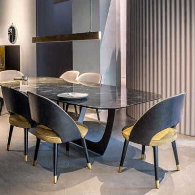 China Contemporary Home Hotel Long Dining Table Chair Set for sale