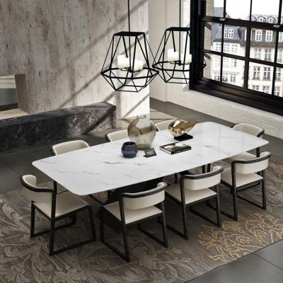 China Contemporary Modern Dining Table 8 Chairs Dining Table And Chair Set for sale