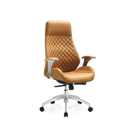 China (Height)Adjustable High End Leather Boss Office Chair for sale