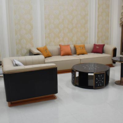 China Italian modern design designer luxury living room leather sofa for sale