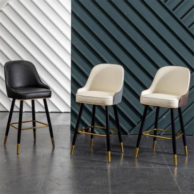 China High Modern Nordic Leather Art Bar Stools for sale