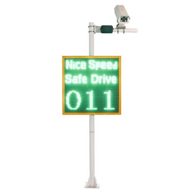 China 100 Watts Aluminum Alloy Traffic LPR Captures Vehicles Radar Detect Speed Sign With Ce IP54 for sale