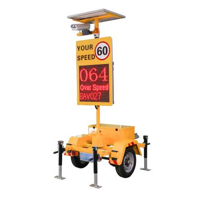 China Single Lane Portable Radar Traffic Speed Sign With 130KM/H LPR For Busy Street for sale