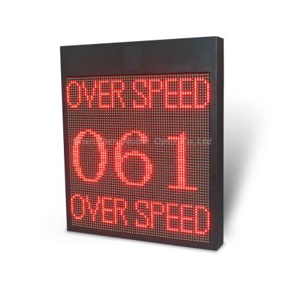 China Advanced Road Safety Doppler Radar Speed Display Sign with Pole Mount for sale